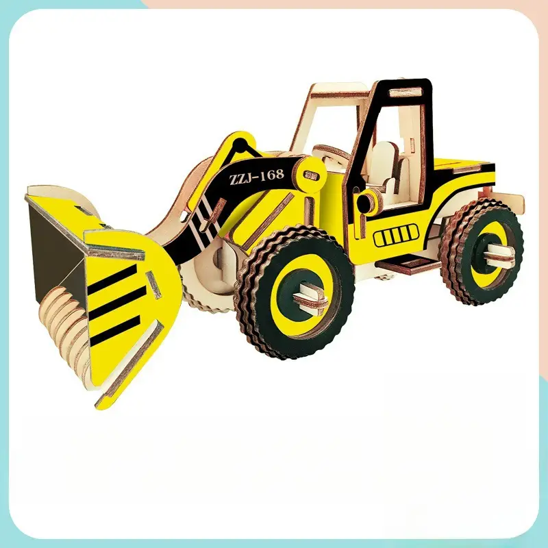 3D Wooden Puzzle House for Kids Educational Toy - Image 30