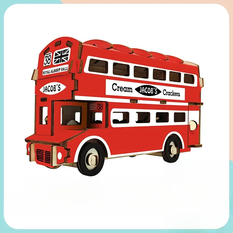 3D Wooden Puzzle House for Kids Educational Toy - Image 31