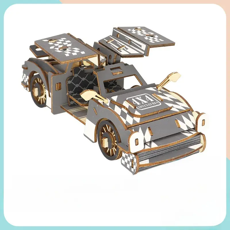 3D Wooden Puzzle House for Kids Educational Toy - Image 36
