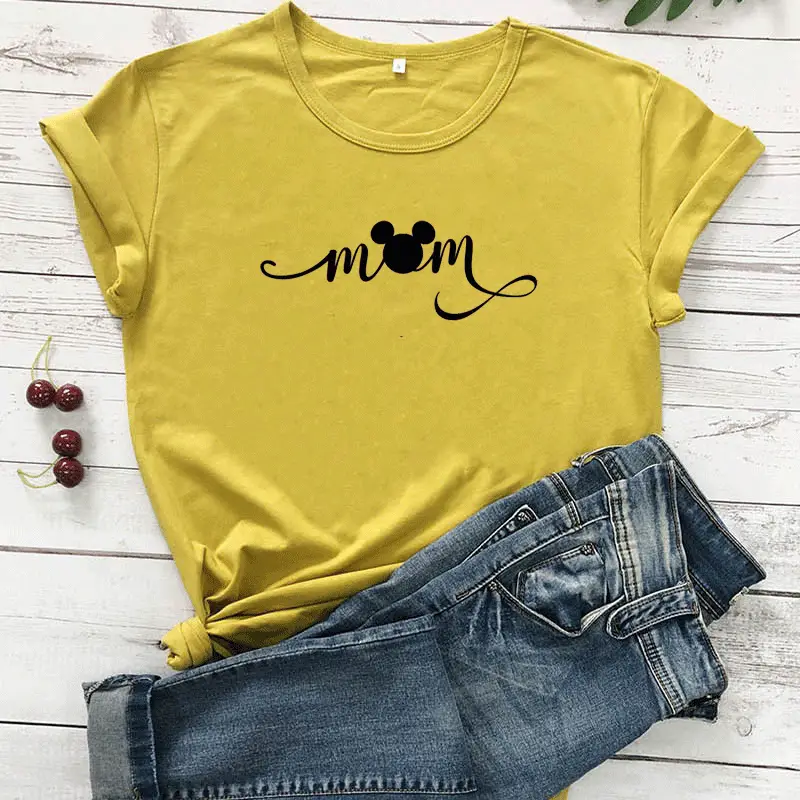 Pink Mom Design Short Sleeve T-Shirt for Women - Image 6