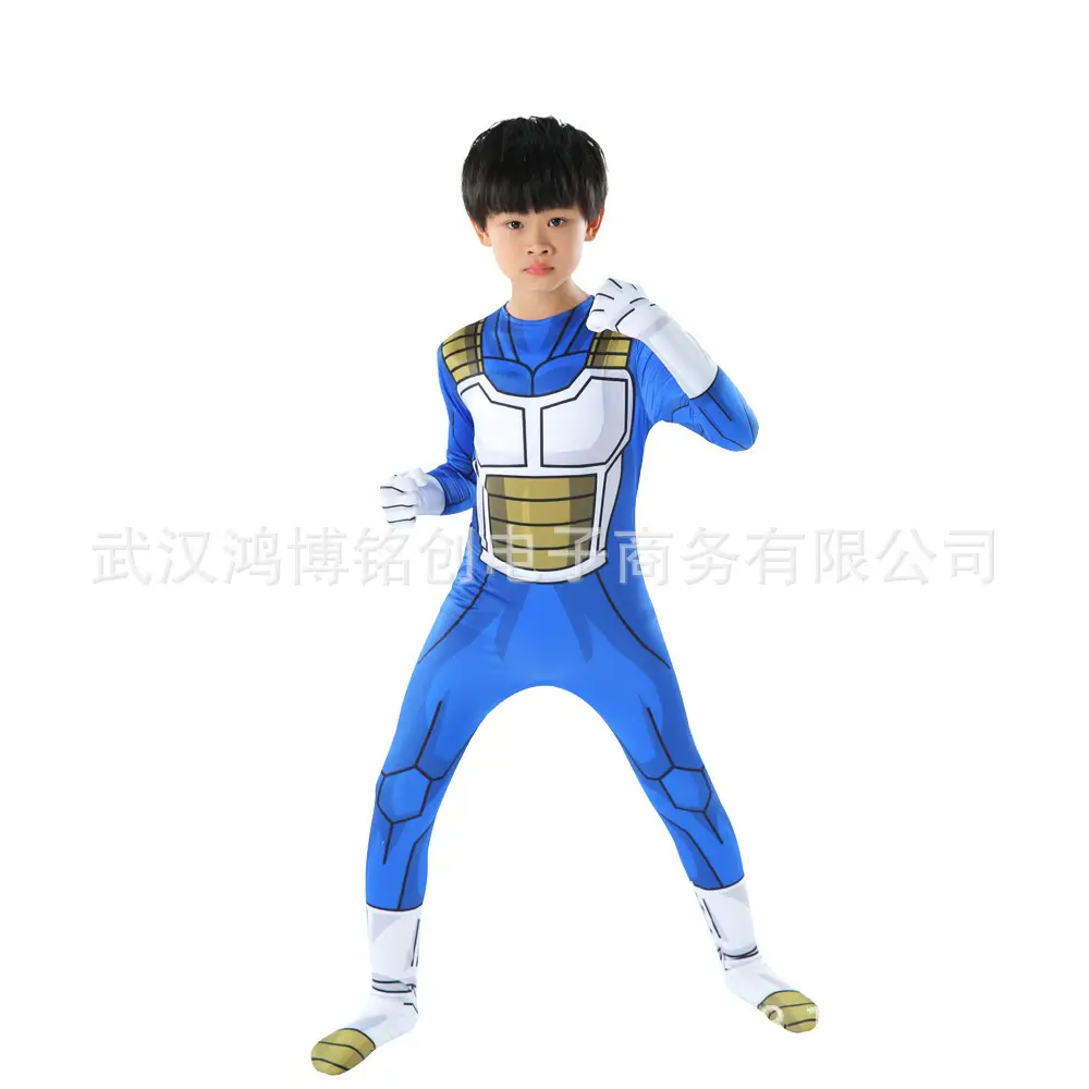 Super Saiyan Dragon Ball Siamese Tights Cosplay Vegeta Clothes Orange Blue