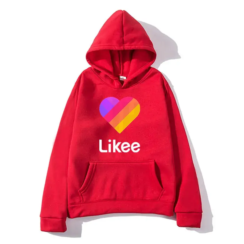 Pink Likee Heart Hoodie for Men Women Casual Hoodie - Image 3