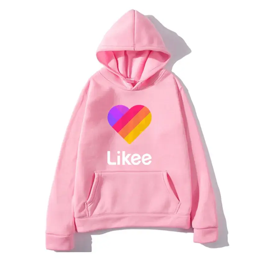 Pink Likee Heart Hoodie for Men Women Casual Hoodie - Image 9