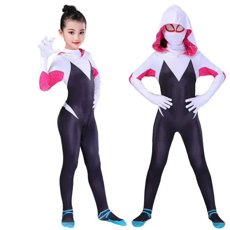 Halloween Spider Man Costume Spider Woman Leotard - Image 3
