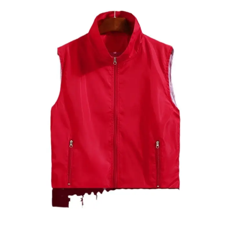 Neoprene Sleeveless Vest Bright Green with Zip Front - Image 5