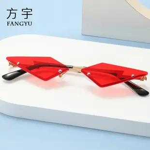 New Square Rimless Sunglasses Metal European American Summer Fashion — feature 5