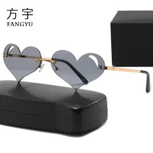 New Square Rimless Sunglasses Metal European American Summer Fashion — feature 7