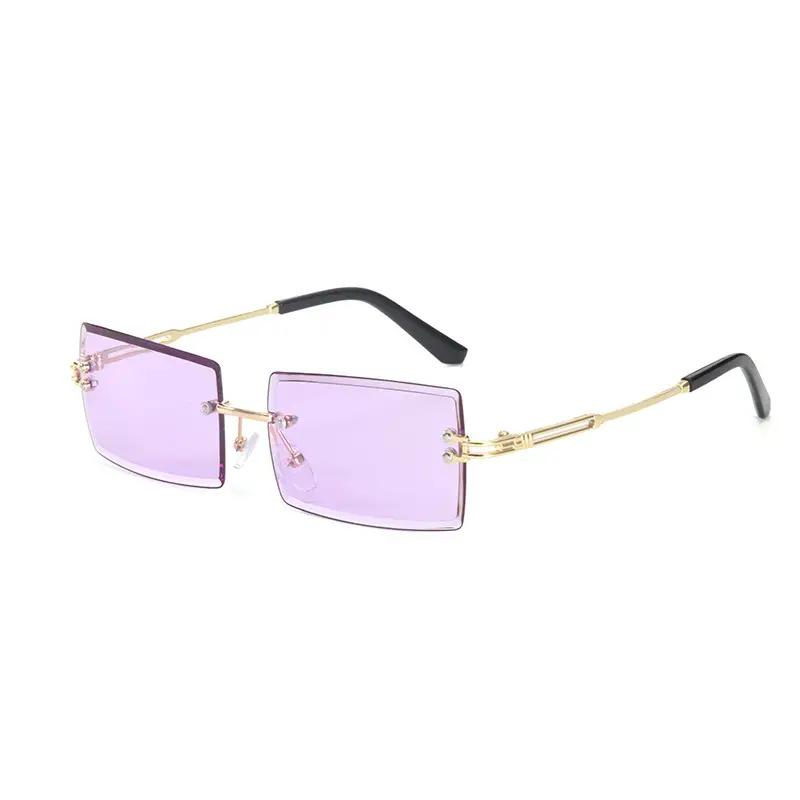 New Square Rimless Sunglasses Metal European American Summer Fashion - Image 11