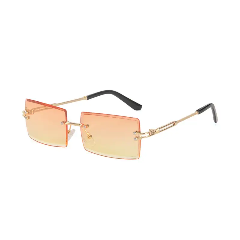 New Square Rimless Sunglasses Metal European American Summer Fashion - Image 12