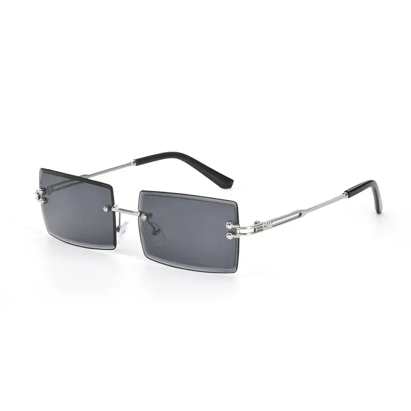 New Square Rimless Sunglasses Metal European American Summer Fashion - Image 13