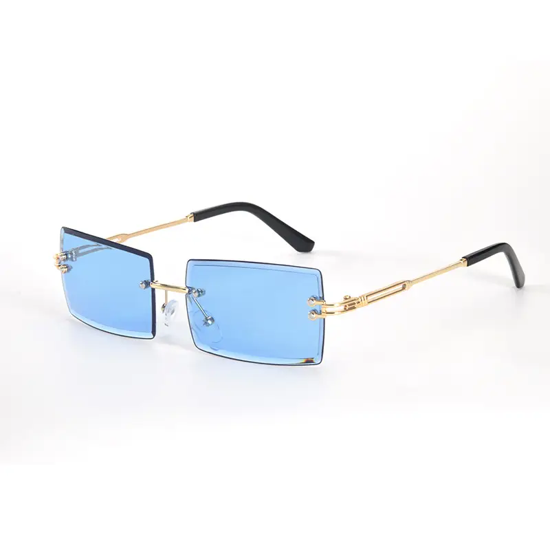 New Square Rimless Sunglasses Metal European American Summer Fashion - Image 15
