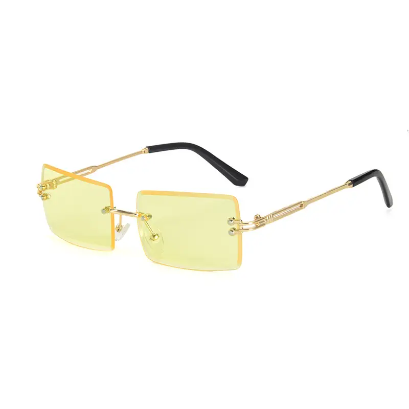 New Square Rimless Sunglasses Metal European American Summer Fashion - Image 16