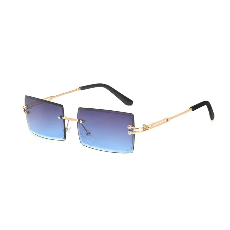 New Square Rimless Sunglasses Metal European American Summer Fashion - Image 18