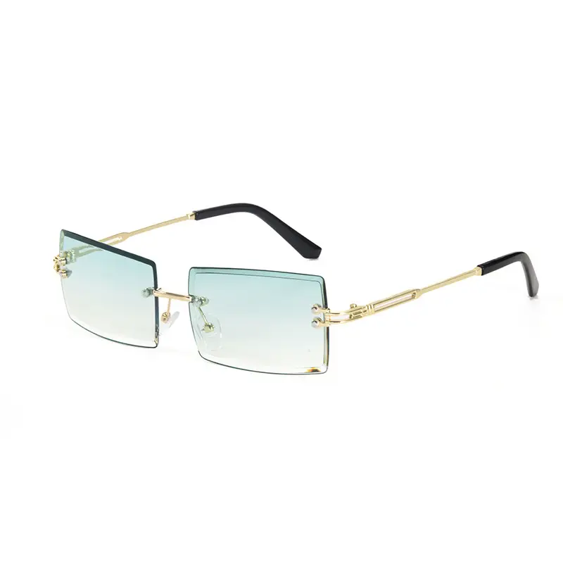 New Square Rimless Sunglasses Metal European American Summer Fashion - Image 7