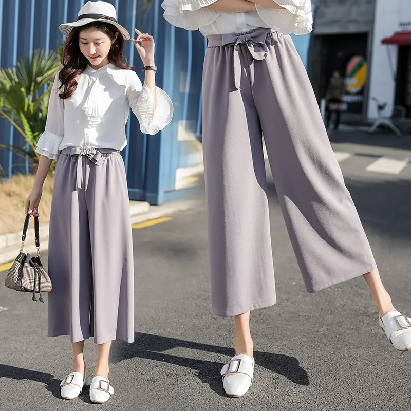 Wide Leg Pants for Women Brown 2026 Spring - Image 2