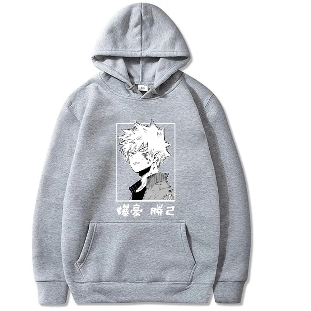 Red Hooded Sweatshirt My Hero Academia Boku Design for Men - Image 13