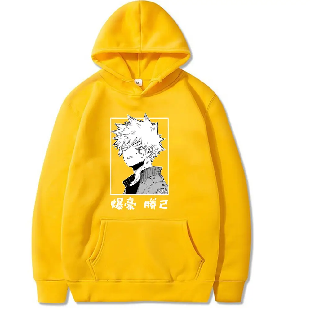 Red Hooded Sweatshirt My Hero Academia Boku Design for Men - Image 8