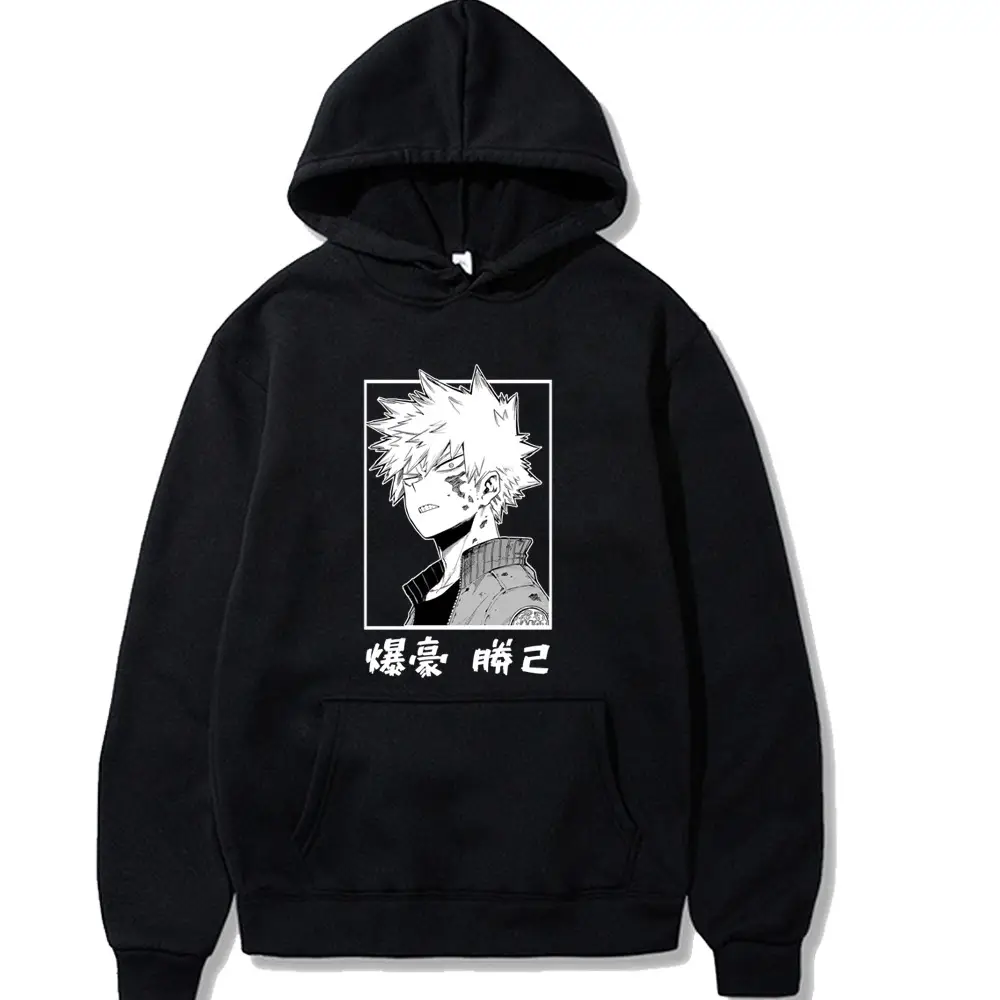 Red Hooded Sweatshirt My Hero Academia Boku Design for Men - Image 9