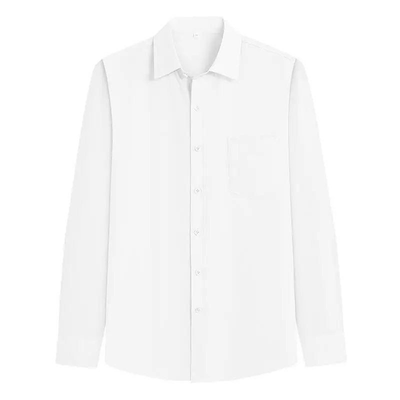 Men's Pink Long Sleeve Button Down Shirt - Image 11