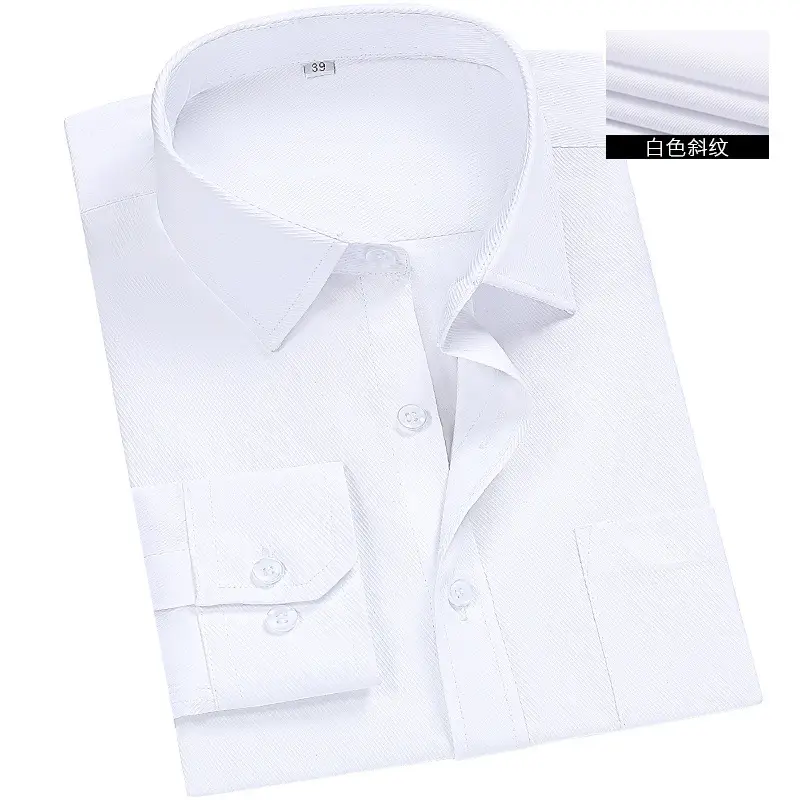 Men's Pink Long Sleeve Button Down Shirt - Image 2