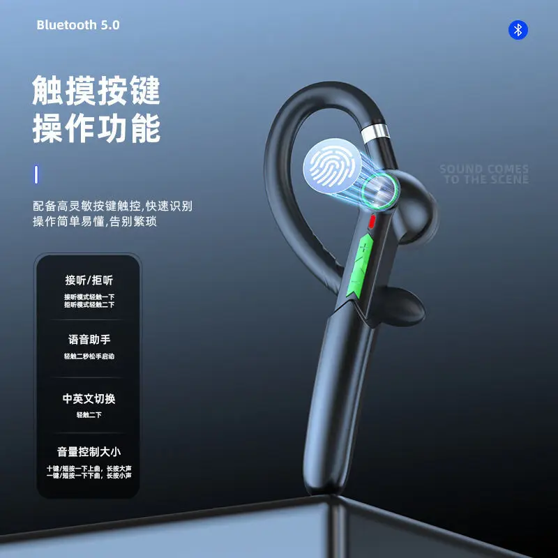 TWS Bluetooth 5.0 Wireless Earphone with Hook - Image 9