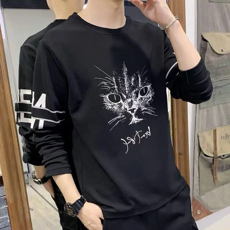 Yellow Korean-style Long Sleeve T-shirt for Boys - Image 5