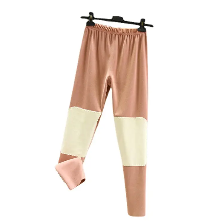 2020 Warm Korean-style Fleece Pants Pink - Image 22