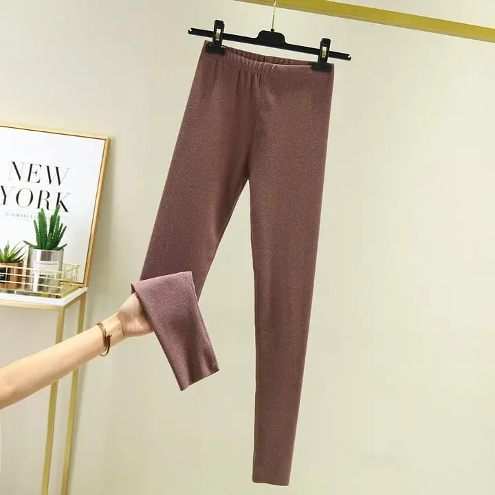 2020 Warm Korean-style Fleece Pants Pink - Image 10