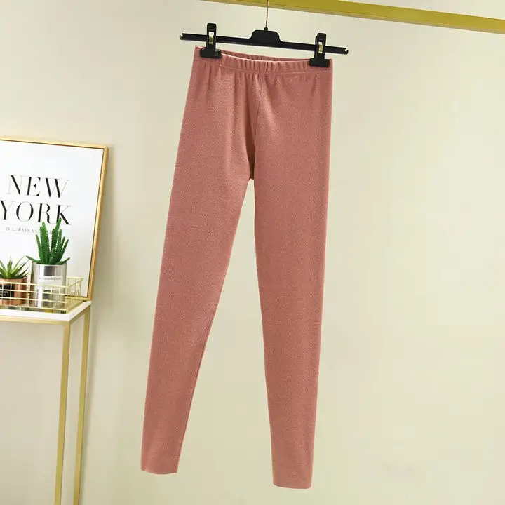 2020 Warm Korean-style Fleece Pants Pink - Image 17