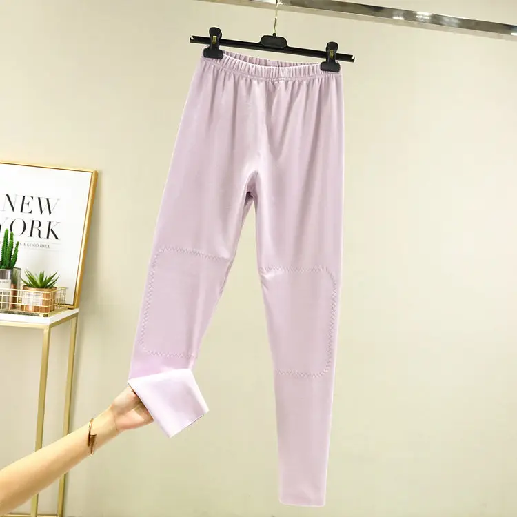 2020 Warm Korean-style Fleece Pants Pink - Image 5