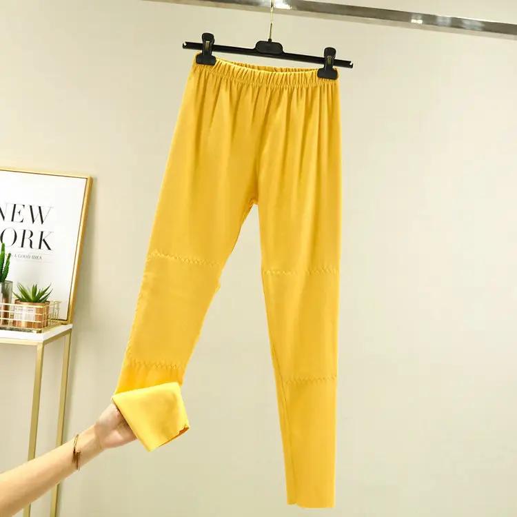 2020 Warm Korean-style Fleece Pants Pink - Image 8