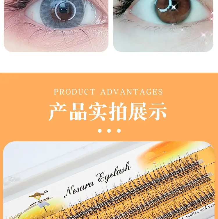 European American Cross Border Grafting Hair Fairy Tail Fake Eyelashes — feature 9