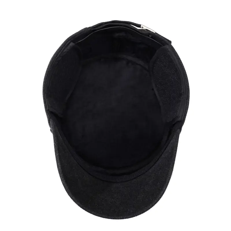 Men's Winter Wool Duck Cap Ear Protection Warm Cap Clothing Accessories - Image 5