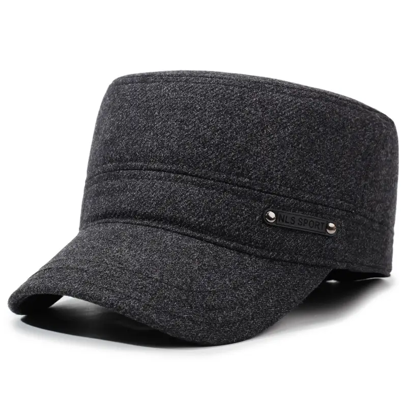Men's Winter Wool Duck Cap Ear Protection Warm Cap Clothing Accessories - Image 2