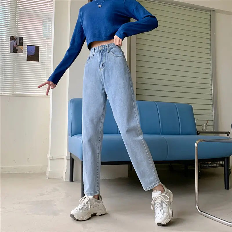 High Waist Slimming Jeans Women 2020 Winter - Image 2