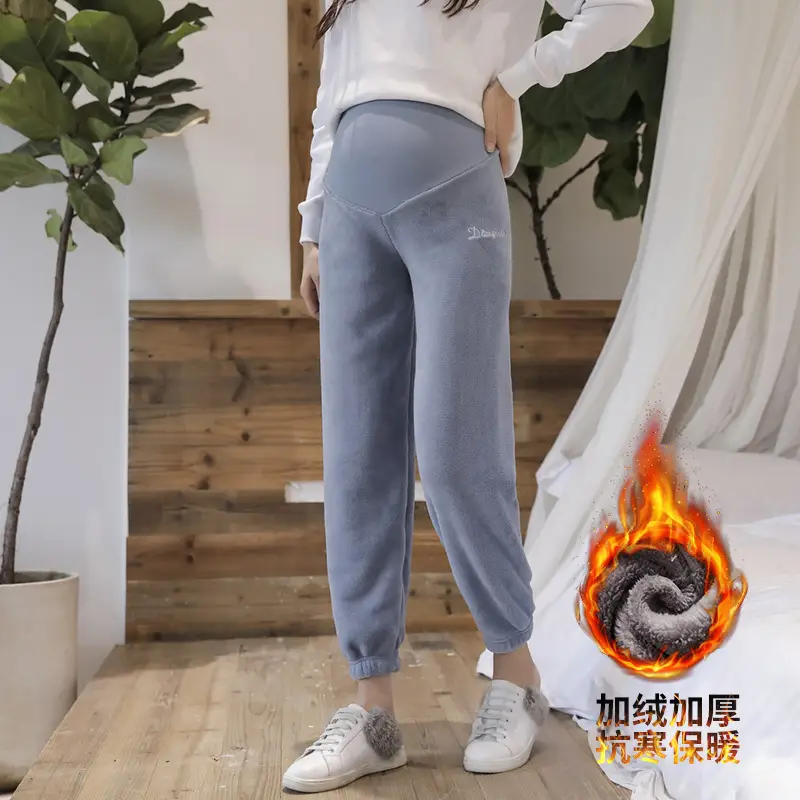 Warm Velvet Pants for Pregnant Women Autumn Winter - Image 7