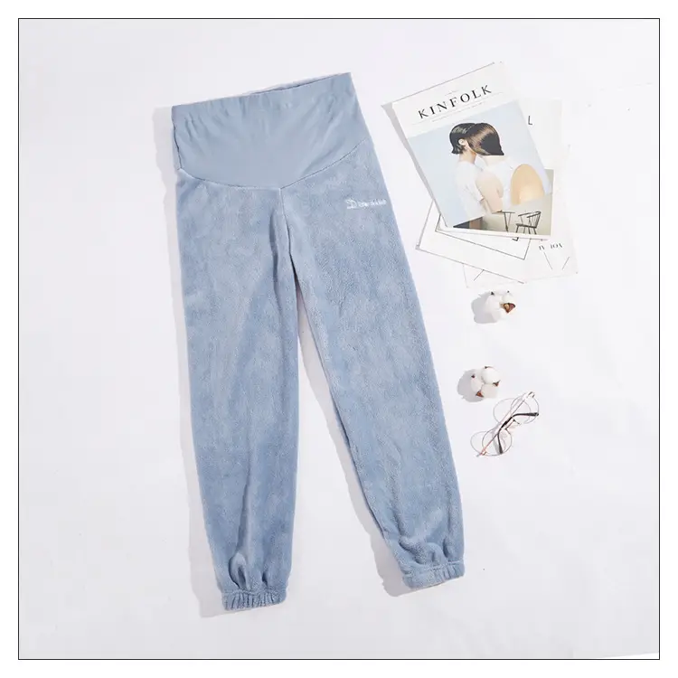 Warm Velvet Pants for Pregnant Women Autumn Winter - Image 4
