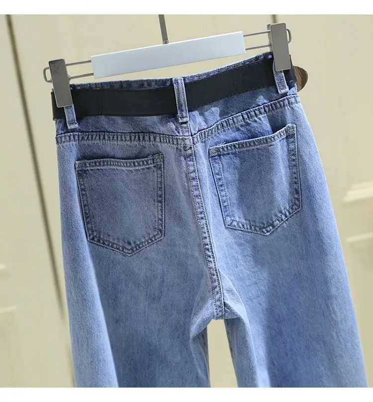 Women's Denim Jeans 2026 Spring Autumn Loose High Waist Slimming — feature 23