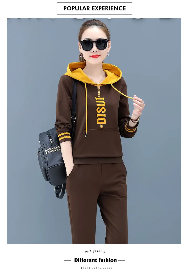 2025 Plus Size Black Red Hoodie Track Suit — feature 19