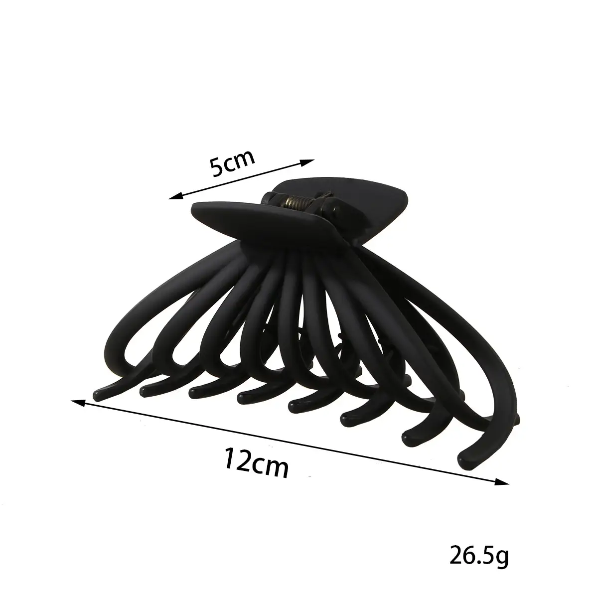 Frosted Claw Hair Clip Large Non-Slip Rubber - Image 58