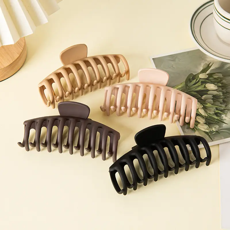 Frosted Claw Hair Clip Large Non-Slip Rubber - Image 10