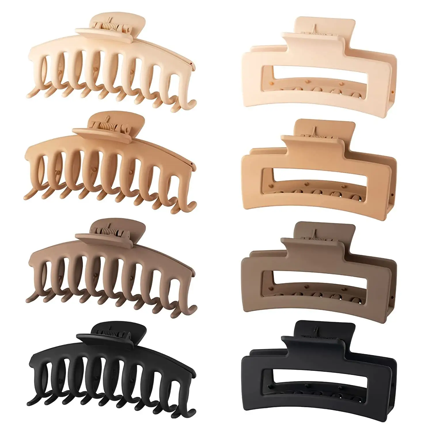 Frosted Claw Hair Clip Large Non-Slip Rubber - Image 15