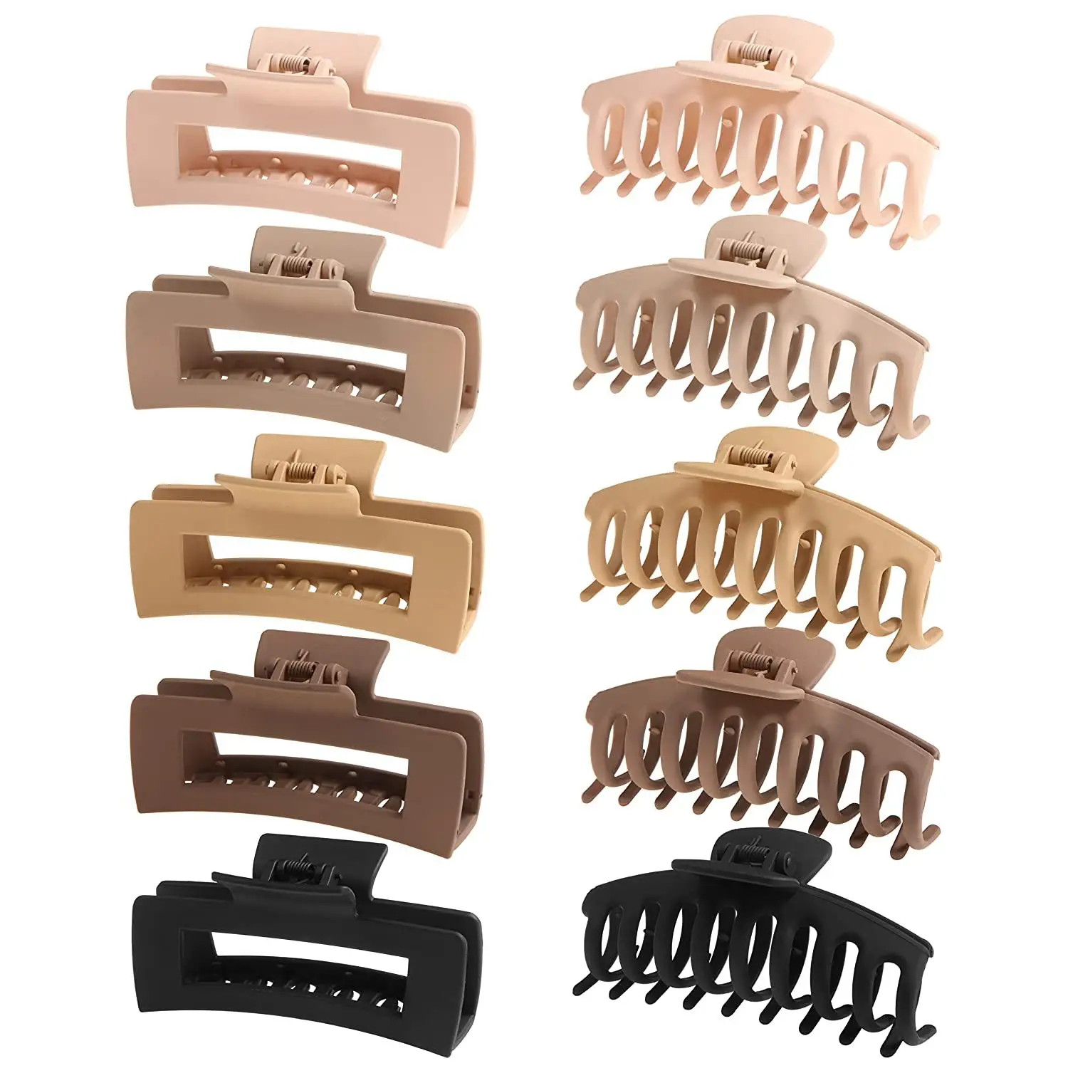 Frosted Claw Hair Clip Large Non-Slip Rubber - Image 16