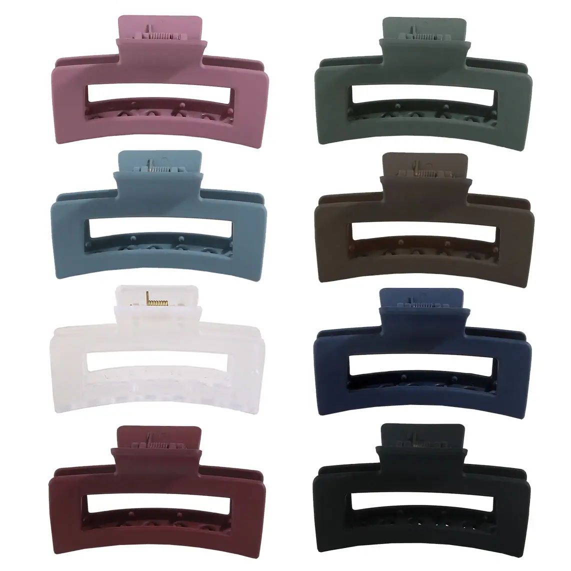 Frosted Claw Hair Clip Large Non-Slip Rubber - Image 17