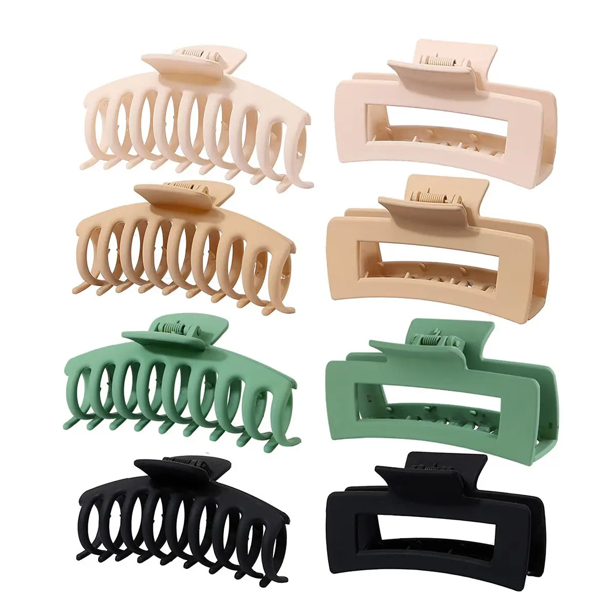Frosted Claw Hair Clip Large Non-Slip Rubber - Image 18