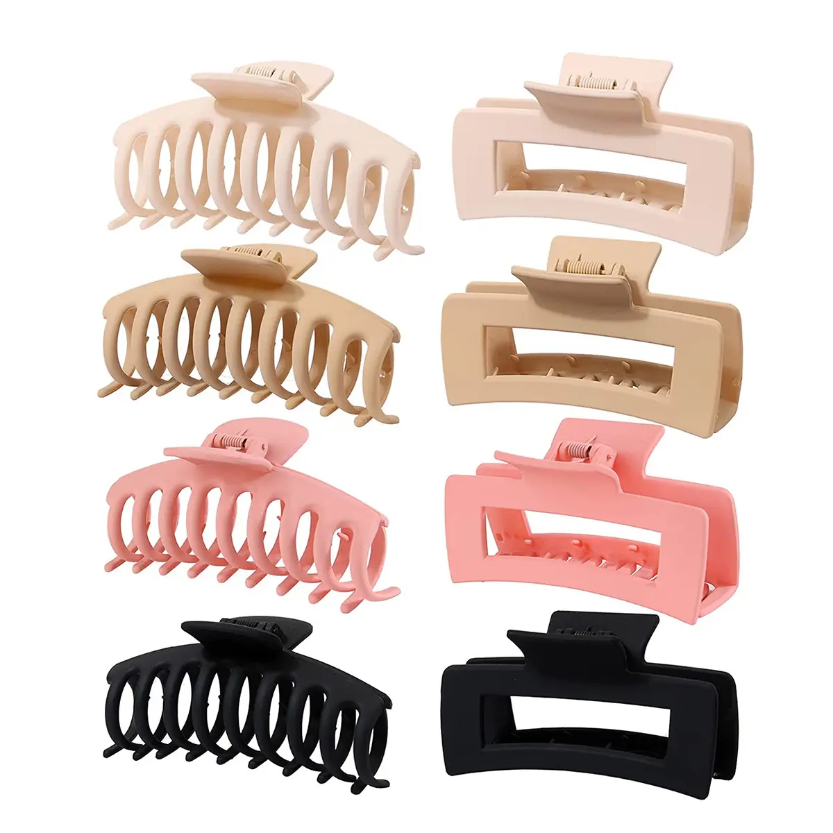 Frosted Claw Hair Clip Large Non-Slip Rubber - Image 19