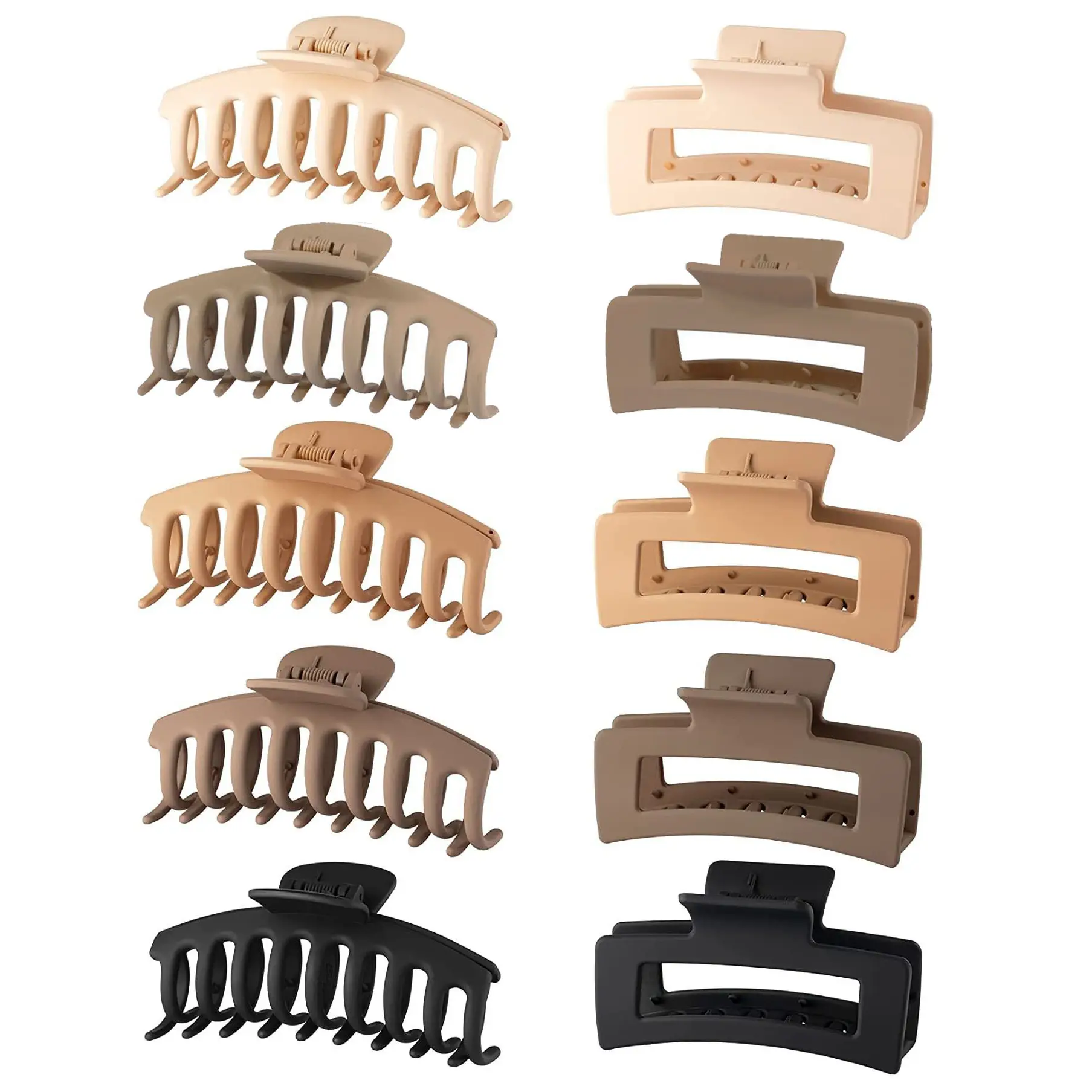 Frosted Claw Hair Clip Large Non-Slip Rubber - Image 20