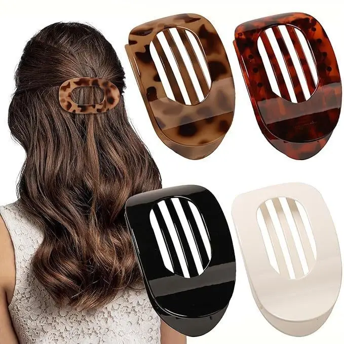 Frosted Claw Hair Clip Large Non-Slip Rubber - Image 5