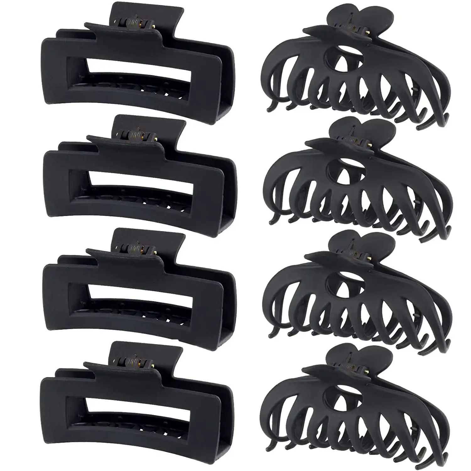 Frosted Claw Hair Clip Large Non-Slip Rubber - Image 9