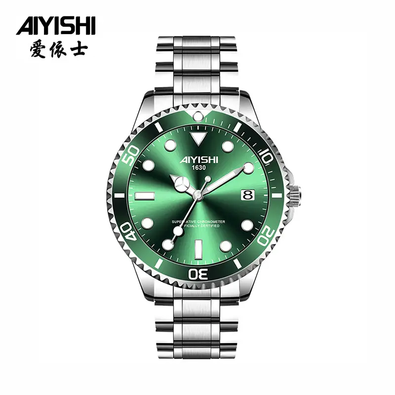 Ayershi Luminous Green Submariner Watch for Men - Image 8